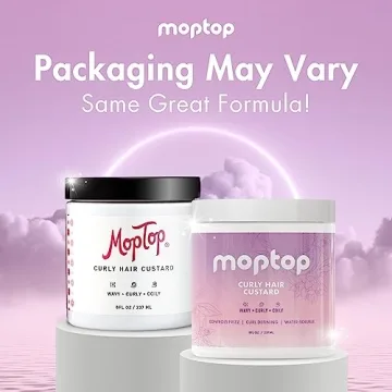 MopTop Curly Hair Custard Gel for Defined Curls Without Frizz