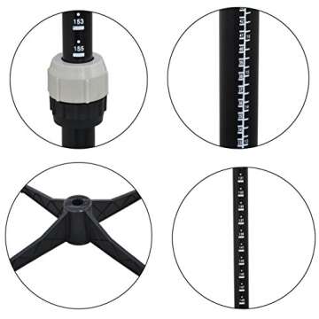 BHD BEAUTY 13 Dials Female Fabric Adjustable Mannequin Dress Form for Sewing, Mannequin Body Torso with Tri-Pod Stand, Up to 70" Shoulder Height.