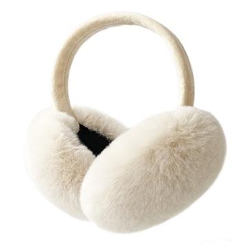 LCXSHYE Winter Ear Muffs: Cute Faux Fur Foldable Ear Warmers