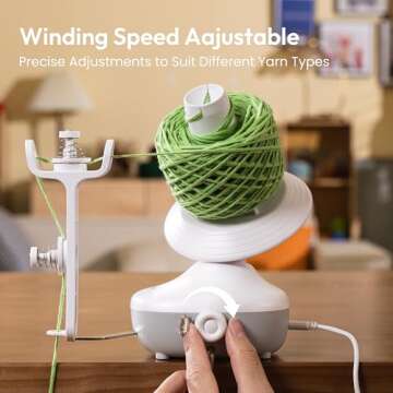 Etcokei Electric Yarn Winder for Effortless Yarn Cakes