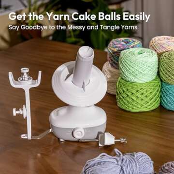 Etcokei Electric Yarn Winder for Effortless Yarn Cakes