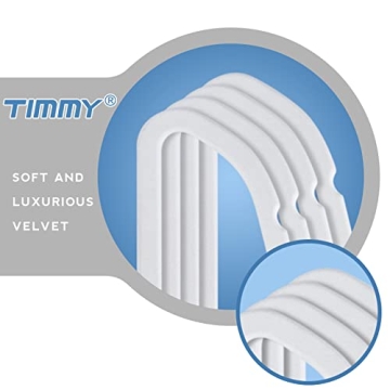 TIMMY Velvet Hangers 50 Pack Non-Slip Space Saving