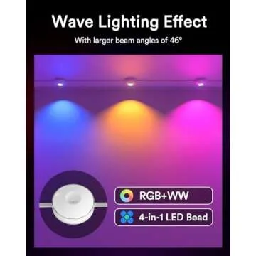 Lumary Permanent Outdoor Lights 100ft with 78 LED Lights, RGBAIWW Smart Eaves Lights IP65 Waterproof, Year-Round Outdoor Lighting for Halloween, Christmas, Holiday, Party, APP/Voice/Remote/Control