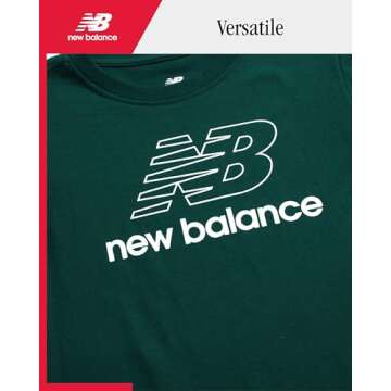 New Balance Boys' Joggers Set - 3 Piece Activewear: Pullover Hoodie, Jogger Sweatpants, and Graphic Tee Shirt for Boys (4-12), Size 12, Grey Green