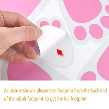 KUUQA Bunny Feet Stickers for Easter Fun and Decor