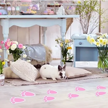 KUUQA Bunny Feet Stickers for Easter Fun and Decor