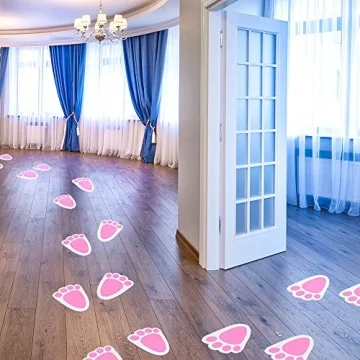 KUUQA Bunny Feet Stickers for Easter Fun and Decor