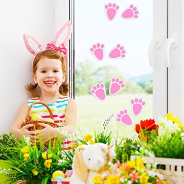 KUUQA Bunny Feet Stickers for Easter Fun and Decor