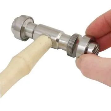 Versatile Texturing Hammer with 9 Faces for Jewelry Makers