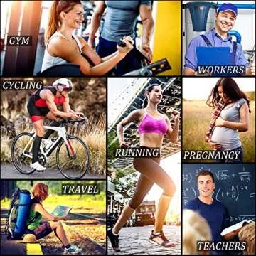 CHARMKING Compression Socks for Men & Women 15-20 mmHg