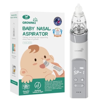 GROWNSY Nasal Aspirator - Gentle Electric Baby Nose Sucker