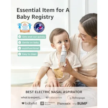 GROWNSY Nasal Aspirator - Gentle Electric Baby Nose Sucker