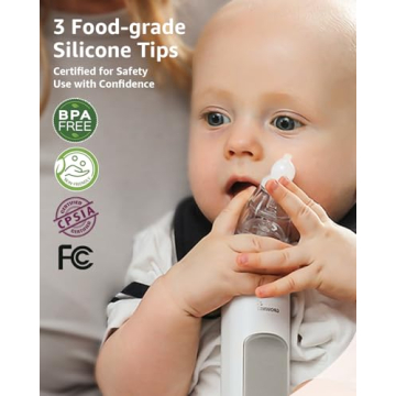 GROWNSY Nasal Aspirator - Gentle Electric Baby Nose Sucker