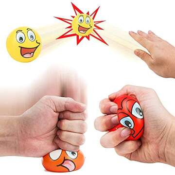 24 Pack of Mini Soft Foam Squeeze Balls - Fun Stress Relief for Everyone