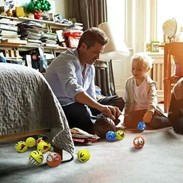 24 Pack Mini Soft Foam Stress Balls for All Ages