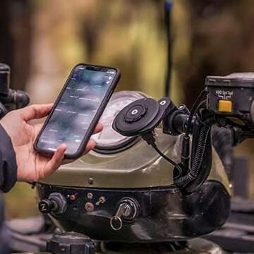 Quad Lock USB Weatherproof Wireless Charging Head, for Quad Lock Motorcycle Mounts, for Quad Lock 360