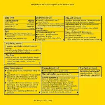 Preparation H Hemorrhoid Relief Cream, Maximum Strength Aloe