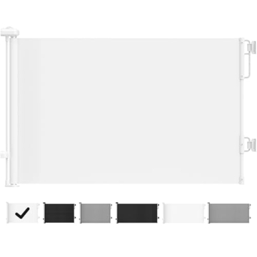 Mom's Choice Award-Cumbor 55" Wide Retractable Baby Gates for Stairs, Retractable Mesh Pet Gate for ...