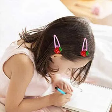 LLHDKF Rurili Mini Resin Strawberry Flat Back for Scrapbooking Embellishment DIY Craft Decors Hair Accessories 50 Pcs（A）