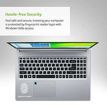 Acer Aspire 5 A515-46-R14K Slim Laptop | 15.6" Full HD IPS | AMD Ryzen 3 3350U Quad-Core Mobile Processor | 4GB DDR4 | 128GB NVMe SSD | WiFi 6 | Backlit KB | Amazon Alexa | Windows 10 Home (S mode)