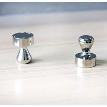 Brute Magnetics 12Pcs Strong Brushed Nickel Push Pins