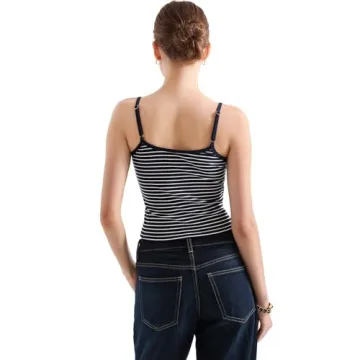 Trendy SUUKSESS Cotton Ribbed Camisole for Y2K Style