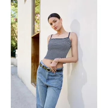 Trendy SUUKSESS Cotton Ribbed Camisole for Y2K Style