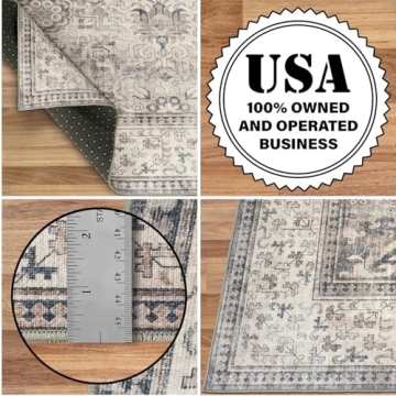 ReaLife Washable Area Rug Runner for Style & Ease