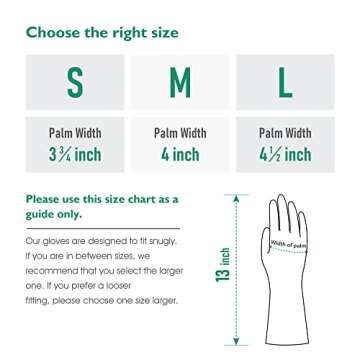 COOLJOB Small Household Rubber Gloves with Cotton Liner & Non-slip Grip, Waterproof Long Lasting Dishwashing Gloves for Kitchen & Bathroom Cleaning, Light Pink, 1 Pair