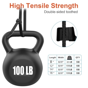 JIANYANG 400 Pack Heavy Duty Zip Ties with 100 lbs Strength