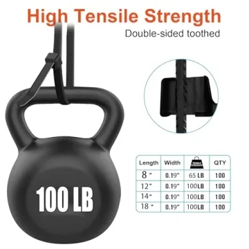 JIANYANG 400 Pack Heavy Duty Zip Ties with 100 lbs Strength