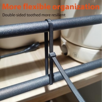 JIANYANG 400 Pack Heavy Duty Zip Ties with 100 lbs Strength