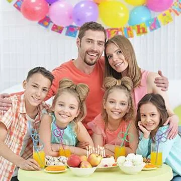 30 Pack Crazy Straws Valentines Day Cards, Valentines Day Gifts for Kids Classroom School Valentines Party Favors for Kids Boys Girls Gift Exchange Goodie Bag Stuffers Toddler Valentine Straws Bulk