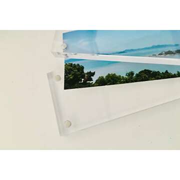 CY Craft Acrylic Business License Frame - Clear and Stylish