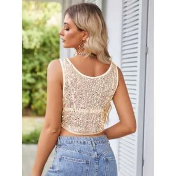 ZAFUL Sequin Crop Top - Perfect for Parties & Nights Out