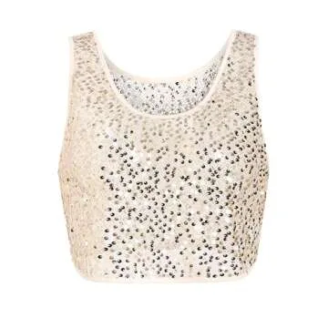 ZAFUL Sequin Crop Top - Perfect for Parties & Nights Out
