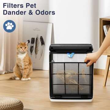 2 Pack Vital 100S True HEPA Replacement Filter for LEVOIT Vital 100S and Vital 100S-P Air Purifier, 3-in-1 Filter,Efficiency Activated Carbon Filter for Home Large Room Bedroom, Vital 100S-RF, White