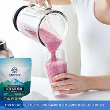 ASPEN NATURALS Beef Gelatin Powder 24 Oz – Grass Fed, Pasture Raised | Healthy Hair, Skin & Nails ...