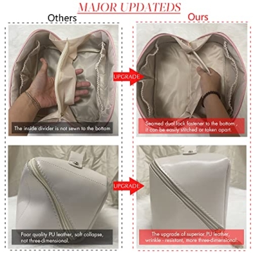 MINGRI Large Capacity Travel Cosmetic Bag for Women