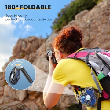 HandFan 5200mAh Portable Handheld Fan for Summer Comfort