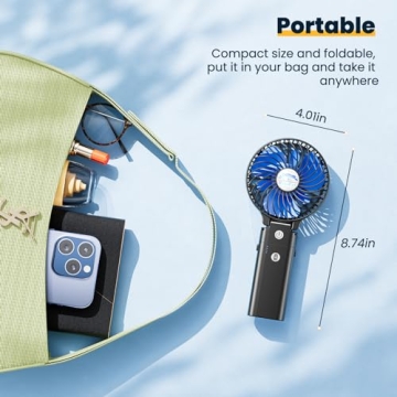HandFan 5200mAh Portable Handheld Fan for Summer Comfort