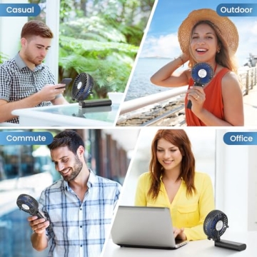 HandFan 5200mAh Portable Handheld Fan for Summer Comfort