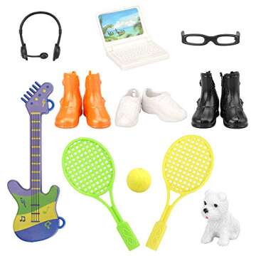 Miunana 22 pcs Boy Doll Clothes for Creative Play Set