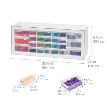 IRIS USA Multi-Purpose Storage Organizer - 26 Drawer