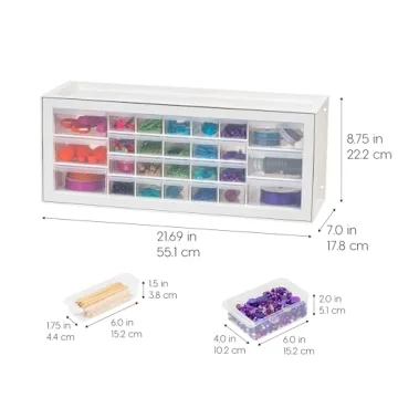 IRIS USA Multi-Purpose Storage Organizer - 26 Drawer