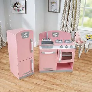 KidKraft Retro Wooden Play Kitchen - Ideal Imaginative Toy