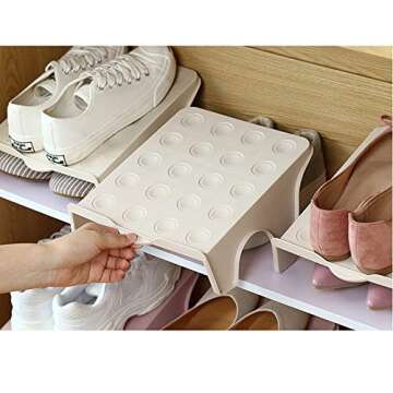 ALPENKOK Shoe Stacker Organizer - Space-Saving & Durable