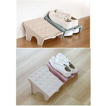 ALPENKOK Shoe Stacker Organizer - Space-Saving & Durable