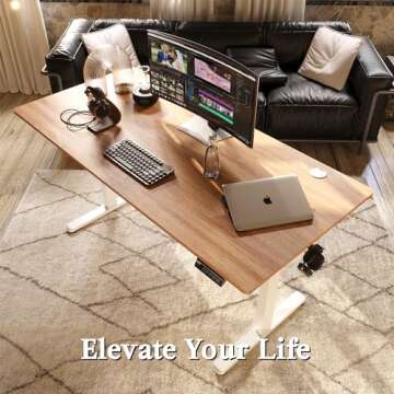 Monomi Electric Standing Desk - Sleek and Ergonomic Height Adjustable Desk
