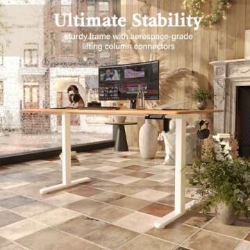 Monomi Electric Standing Desk 63x28 Adjustable Ergonomic